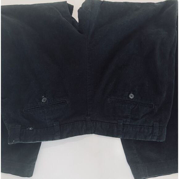 CHAPS MEN'S BLACK CORDUROY STRAIGHT LEG PANTS SIZE 38X30 - Picture 11 of 11